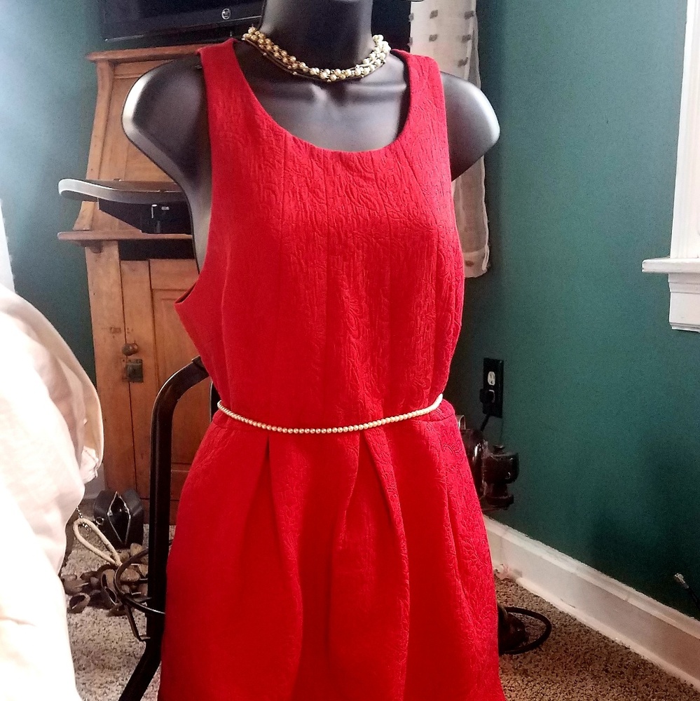 Beautiful Red Anthropologie dress♡